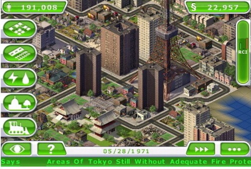 SimCity Deluxe для iPhone будет доступна летом. SimCity Deluxe для iPhone будет доступна летом. Фото.