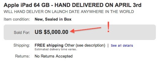 Европейцы покупают iPad на eBay за $5000. Европейцы покупают iPad на eBay за $5000. Фото.