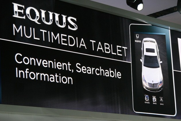 Hyundai подарит iPad каждому покупателю автомобиля Equus. Hyundai подарит iPad каждому покупателю автомобиля Equus. Фото.
