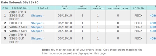 AT&T подтверждает факт отгрузки iPhone 4. Фото.