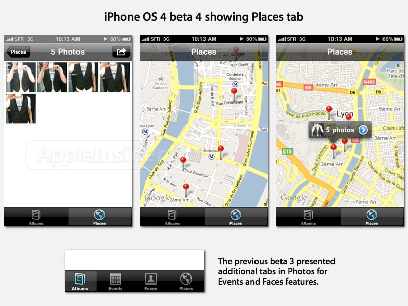 Новая бета-версия iPhone OS 4 получила функцию геотеггинга. Новая бета-версия iPhone OS 4 получила функцию геотеггинга. Фото.