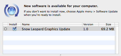 Последнее исправление для Mac OS 10.6.4 существенно улучшает работу графической подсистемы на Mac. Последнее исправление для Mac OS 10.6.4 существенно улучшает работу графической подсистемы на Mac. Фото.