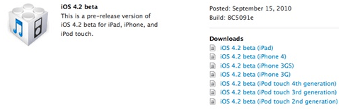iOS 4.2 Beta 1 уже доступна сторонним разработчикам. iOS 4.2 Beta 1 уже доступна сторонним разработчикам. Фото.