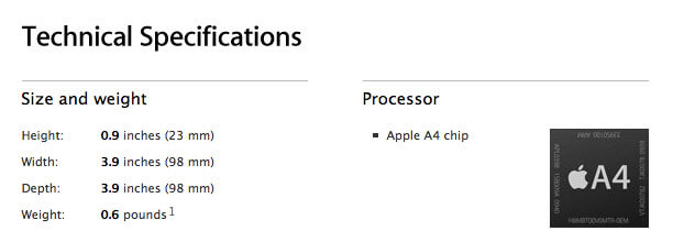Новая Apple TV получила процессор A4. Новая Apple TV получила процессор A4. Фото.
