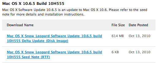 Mac OS X 10.6.5 Build 10H555 уже доступна разработчикам. Mac OS X 10.6.5 Build 10H555 уже доступна разработчикам. Фото.