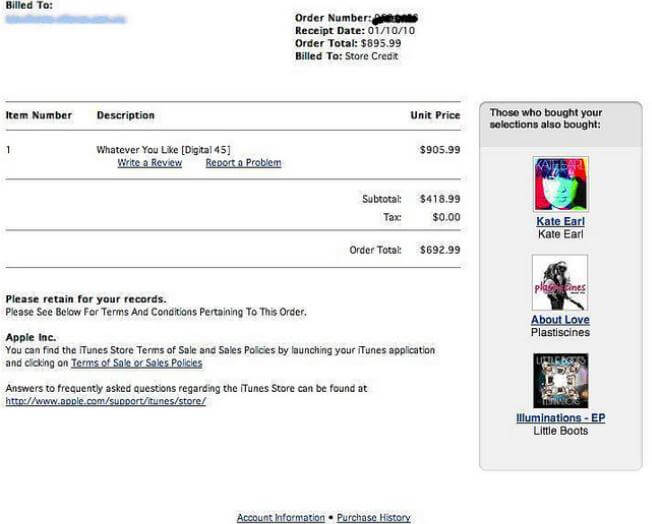 Сеть наводнил спам от «псевдо-iTunes». Сеть наводнил спам от «псевдо-iTunes». Фото.