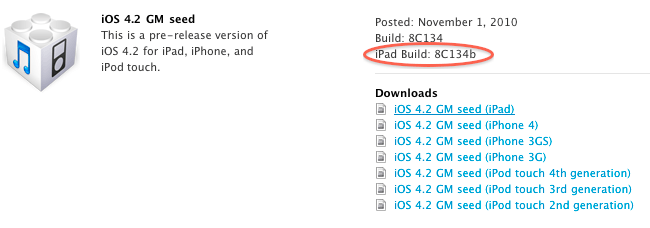 Apple внесла некоторые изменения в iOS 4.2 Golden Master. Apple внесла некоторые изменения в iOS 4.2 Golden Master. Фото.