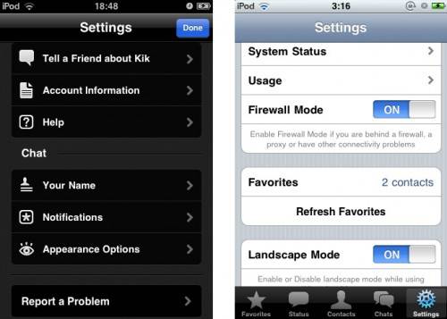Settings Settings