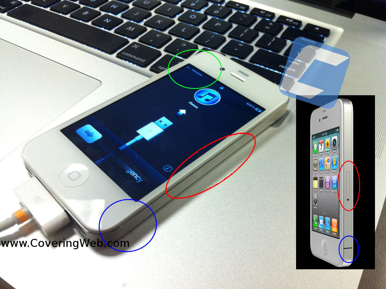 Это ли белый iPhone 4 для сетей Verizon Wireless? Это ли белый iPhone 4 для сетей Verizon Wireless? Фото.