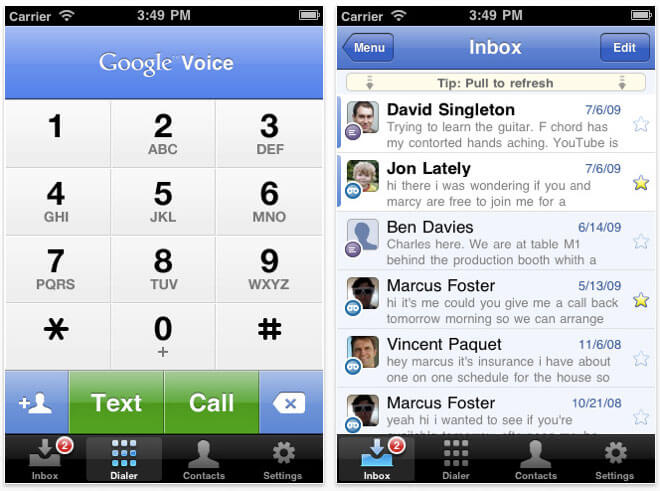 Apple одобряет приложение Google Voice для iPhone. Apple одобряет приложение Google Voice для iPhone. Фото.