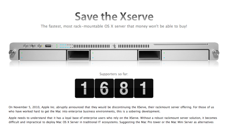 Xserve available until 31 Jan. Xserve available until 31 Jan.