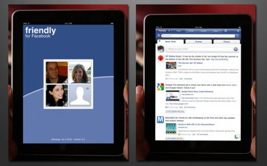 Friendly for Facebook Screen