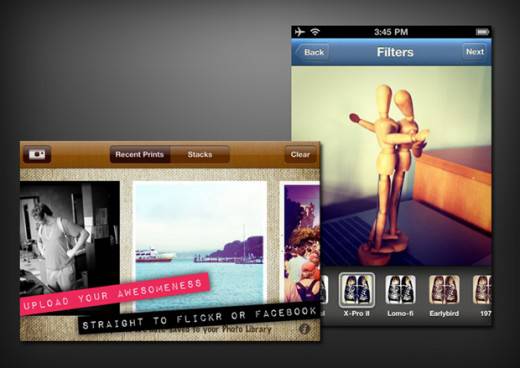 Hipstamatic and Instagram Screen
