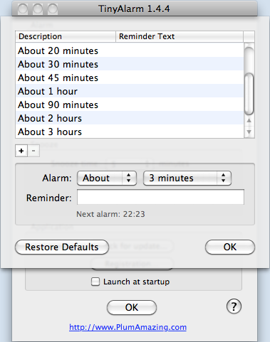 TinyAlarm 3