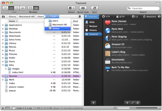 Best Mac Software Apps 2010 - Transmit 4