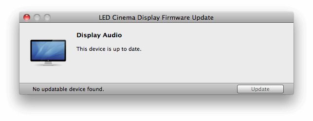 Apple обновляет прошивку Cinema Display. Apple обновляет прошивку Cinema Display. Фото.