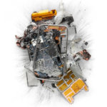 Устройства Apple принесли в жертву искусству. Фото.