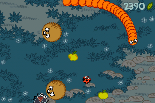Doodle Grub: «змейка» с новым лицом. Doodle Grub: «змейка» с новым лицом. Фото.