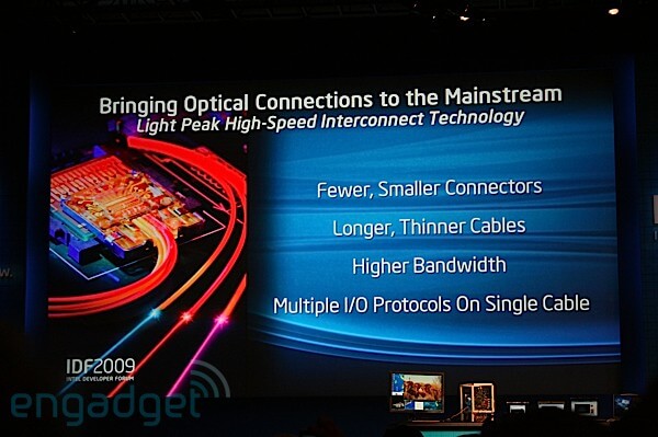 Intel: Light Peak работает на меди. Intel: Light Peak работает на меди. Фото.