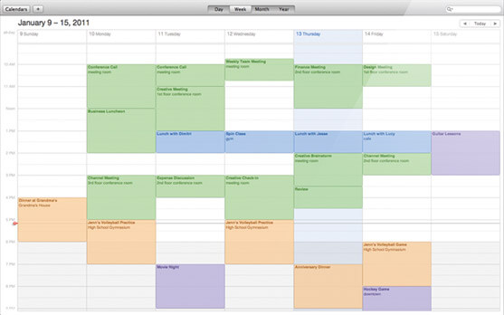 iCal в Mac OS 10.7 (полноэкранный режим) iCal в Mac OS 10.7 (полноэкранный режим)