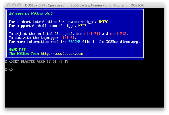 Запускаем DOS игры на Mac OS X. Фото.