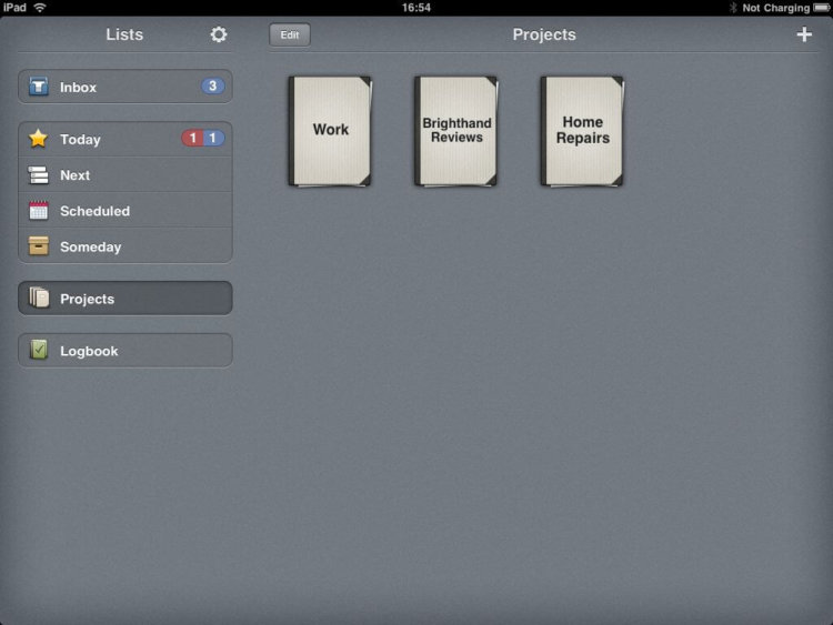 Проекты в Things на iPad Проекты в Things на iPad