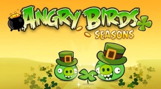Angry Birds будут праздновать день святого Патрика. Angry Birds будут праздновать день святого Патрика. Фото.