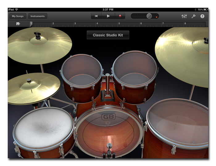 Первый взягляд на GarageBand для iPad