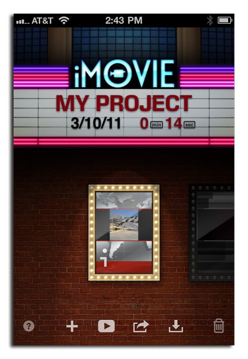 Первый взгляд на iMovie для iOS. Первый взгляд на iMovie для iOS. Фото.
