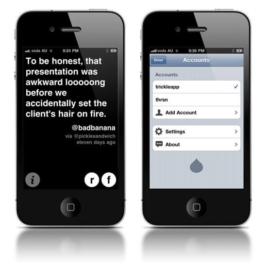 [Конкурс] Twitter в Trickle. Фото.