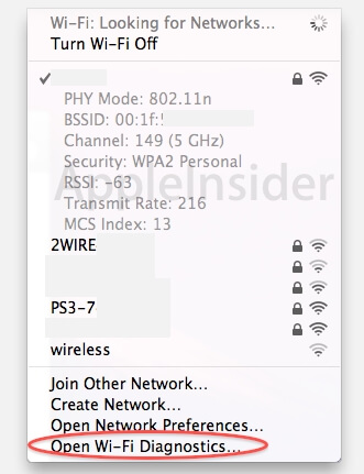 Диагностика Wi-Fi в Mac OS X 10.7 Lion Диагностика Wi-Fi в Mac OS X 10.7 Lion