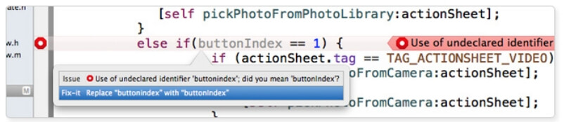 Xcode 4 автоматическая работа над ошибками Xcode 4 автоматическая работа над ошибками