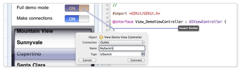 Xcode 4 конструктор интерфейса Xcode 4 конструктор интерфейса