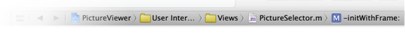 Xcode 4 Jump Bar Xcode 4 Jump Bar