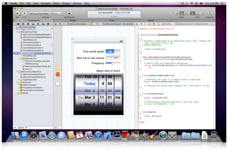 Xcode 4 единое окно Xcode 4 единое окно