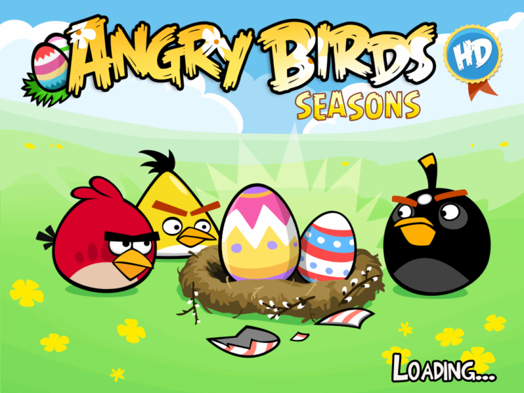 Обновление Angry Birds Seasons: Easter Eggs. Фото.