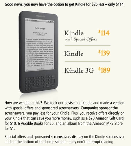 Amazon снижает цены на Kindle в конкурентной борьбе с Apple iPad. Amazon снижает цены на Kindle в конкурентной борьбе с Apple iPad. Фото.