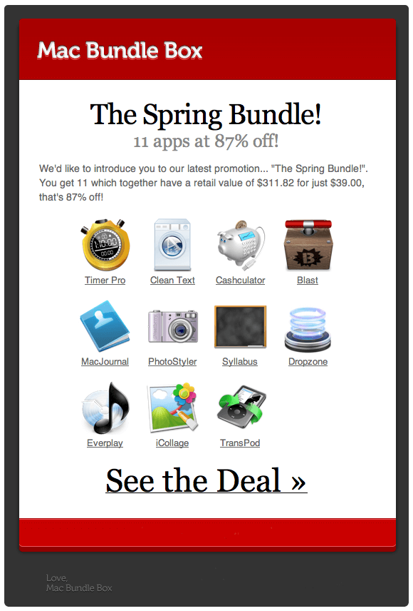 Весенний бандл от Mac Bundle Box. Весенний бандл от Mac Bundle Box. Фото.