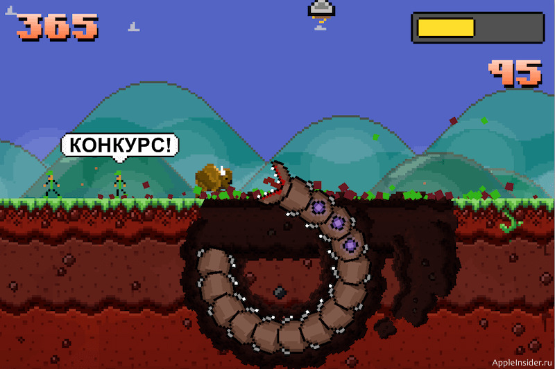 [Конкурс] Super Mega Worm на большом экране. Фото.