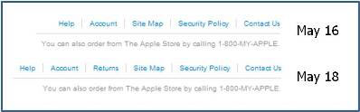 Обновление Apple Store заключалось в акцентировании политики возврата. Обновление Apple Store заключалось в акцентировании политики возврата. Фото.