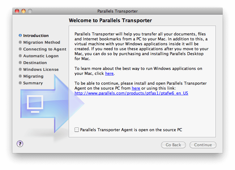 [Mac App Store] Parallels Transporter. Фото.
