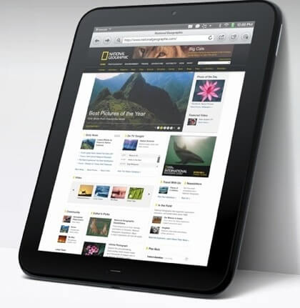 HP TouchPad появится в продаже в июле. HP TouchPad появится в продаже в июле. Фото.
