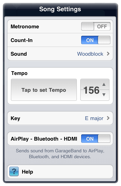 Обновление GarageBand 1.2.1 для iPad. Обновление GarageBand 1.2.1 для iPad. Фото.