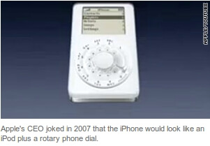 iPod c дисковым набором показали на презентации iPhone в шутку iPod c дисковым набором показали на презентации iPhone в шутку