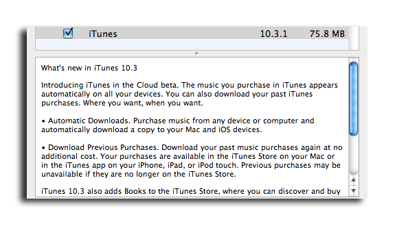 Apple выпустила обновление iTunes до версии 10.3.1 без подробностей и пояснений. Apple выпустила обновление iTunes до версии 10.3.1 без подробностей и пояснений. Фото.