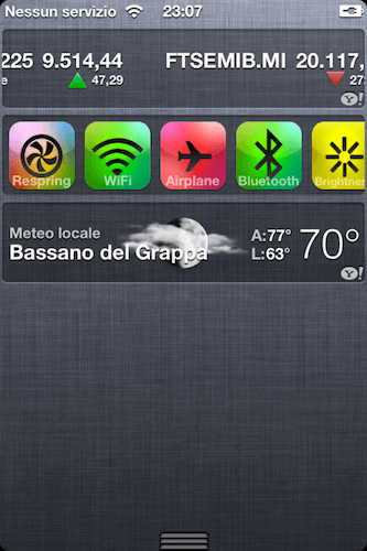 First widget right in Cydia