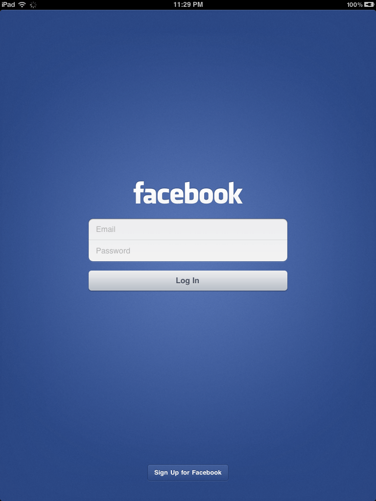 В приложении Facebook для iPhone найден код iPad-версии. В приложении Facebook для iPhone найден код iPad-версии. Фото.