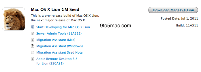 Apple выпустила GM-версию Mac OS X Lion. Apple выпустила GM-версию Mac OS X Lion. Фото.