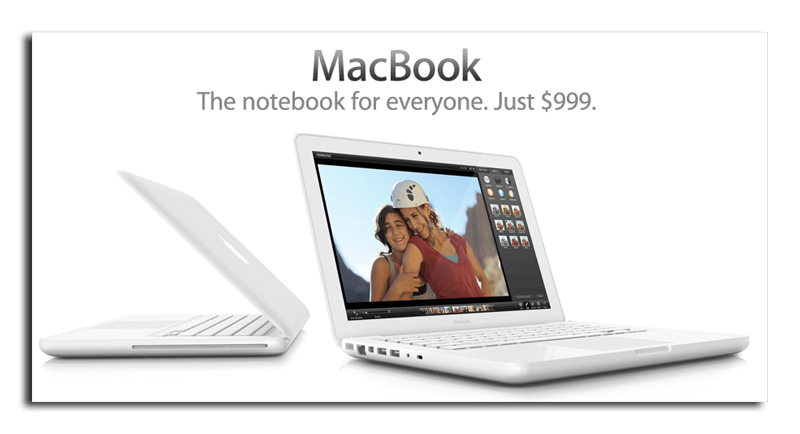 Apple может закончить производство 13-дюймовых белых MacBook. Apple может закончить производство 13-дюймовых белых MacBook. Фото.