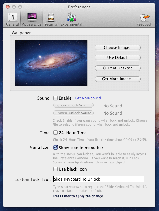 [Mac App Store] Lock Screen 2 — разблокируйте экран вашего Mac-а одним движением руки! Фото.